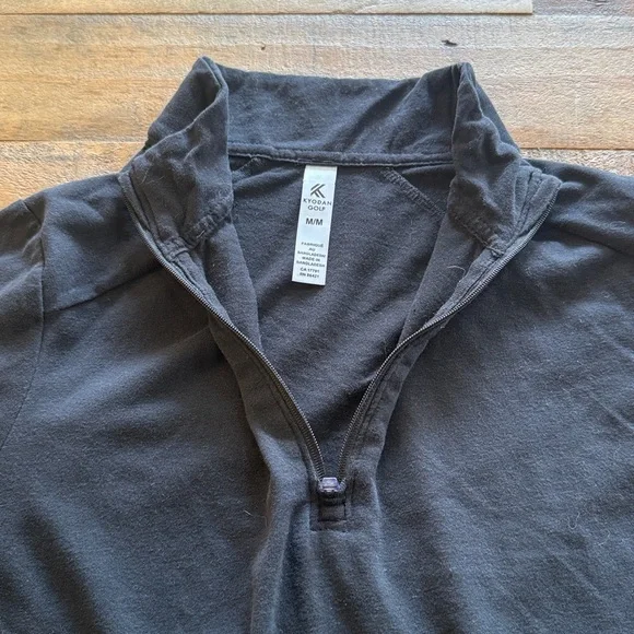 Kyodan Golf Black Quarter-Zip Pullover - Picture 2 of 6